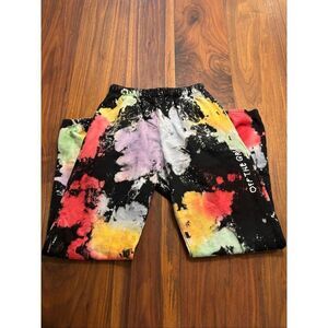 Off The Grid Men's Multicolor Tie-Dye High-Rise Pull-On Sweatpants Size Small